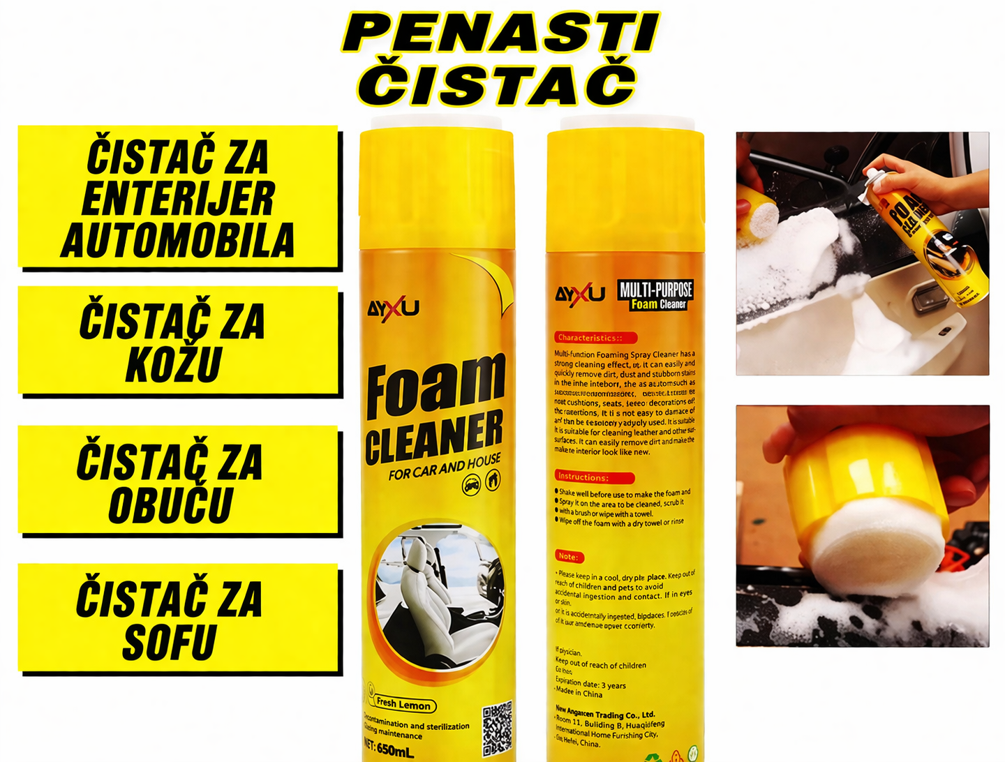 Višenamenska pena za čišćenje