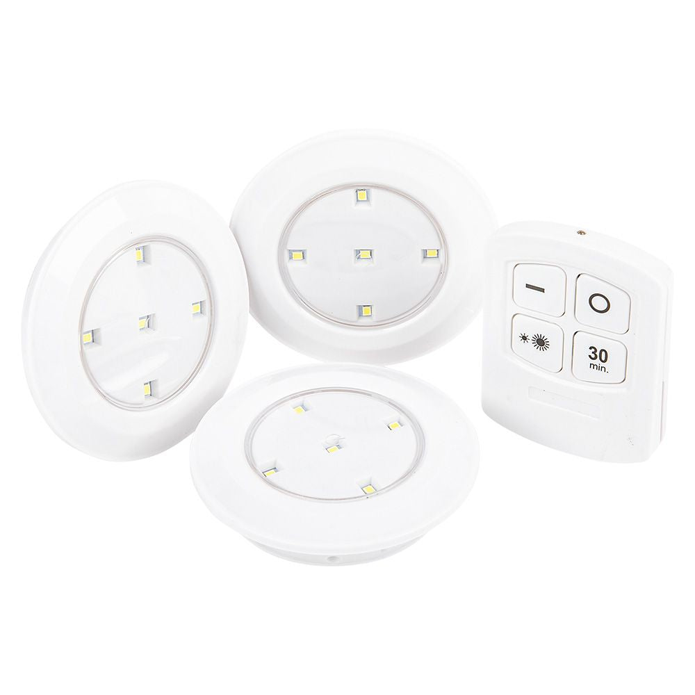 Samolepljiva set od 3 LED svetla sa daljinskim